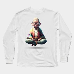 Meditating boy Long Sleeve T-Shirt